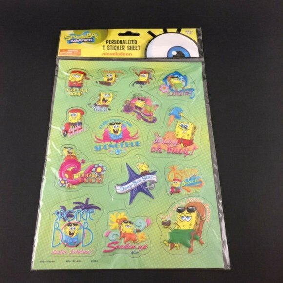 15 Packages Spongebob Squarepants Nickelodeon Raised 3D Sticker Sheets NEW 200+ - Picture 2 of 10